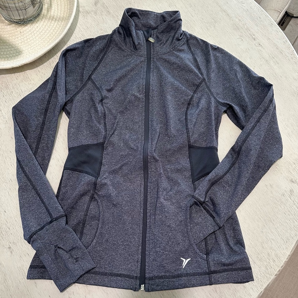 Old Navy Women's Charcoal Zip-Up Jacket